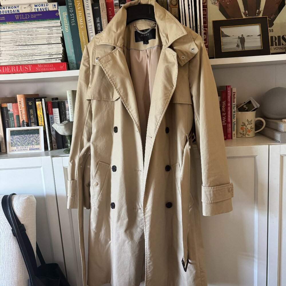 J. Crew New Icon Trench Coat - Size 4